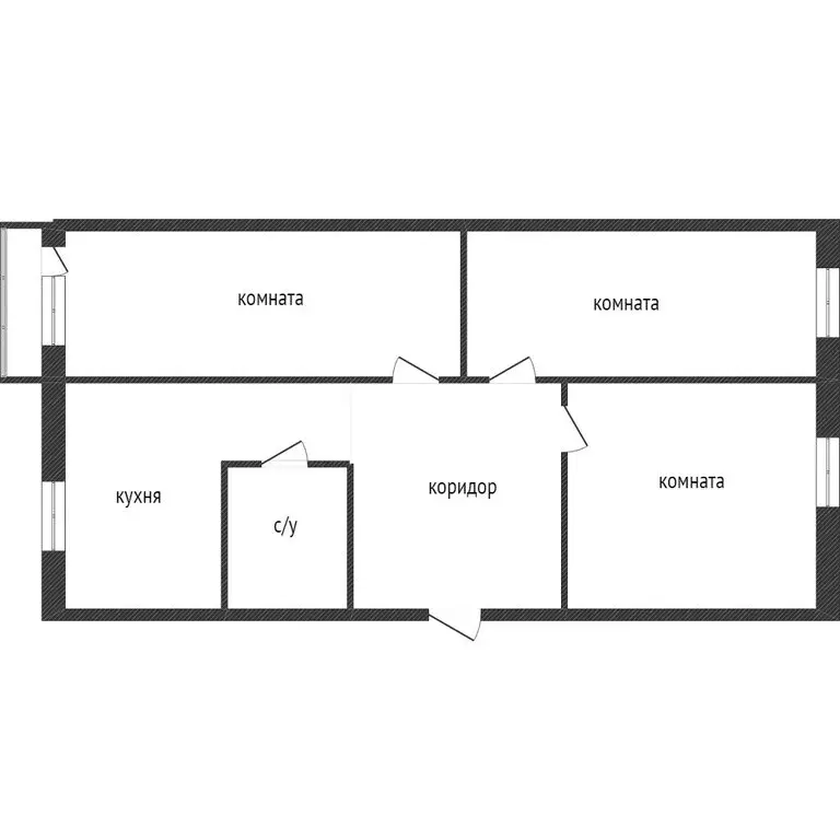 3-комнатная квартира: Златоуст, проспект 30-летия Победы, 13 (62 м) - Фото 1
