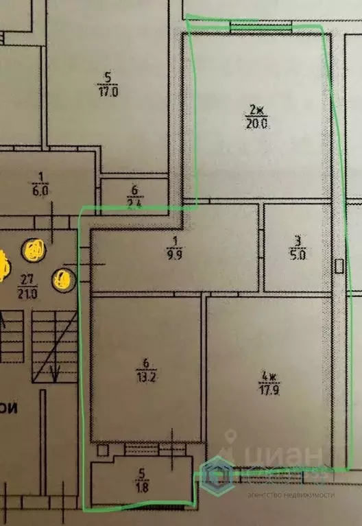 2-к кв. Калининградская область, Зеленоградск ул. Волонтеров, 22к1 ... - Фото 2