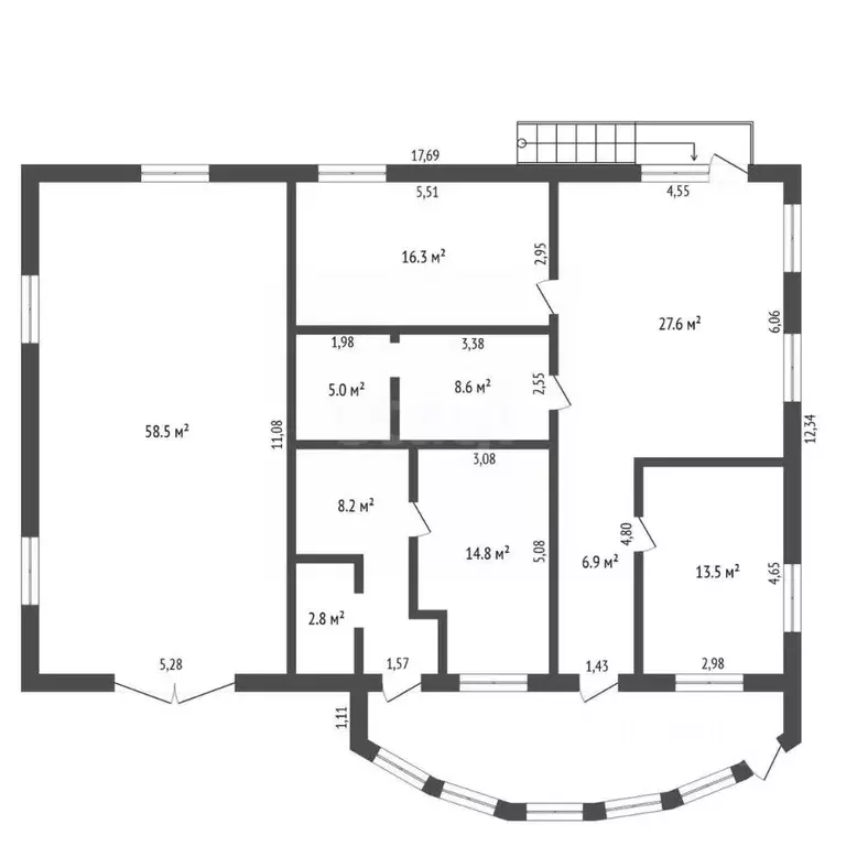 Дом в Амурская область, Благовещенск Рабочая ул., 160 (445 м) - Фото 1