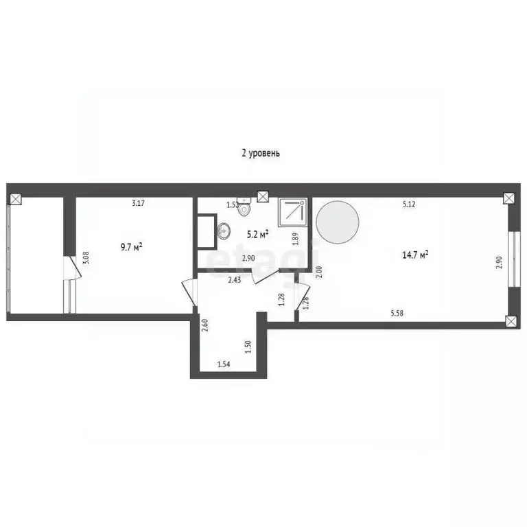 3-к кв. Севастополь просп. Столетовский, 29 (75.8 м) - Фото 2