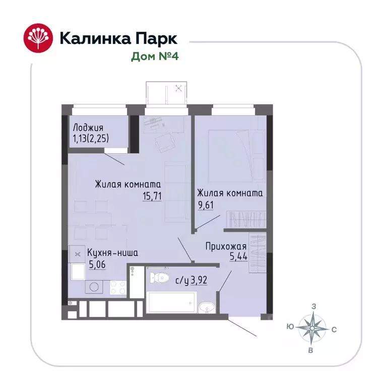 1-к кв. Удмуртия, Ижевск Восток-3 МОТ СНТ, 90 (40.9 м) - Фото 0