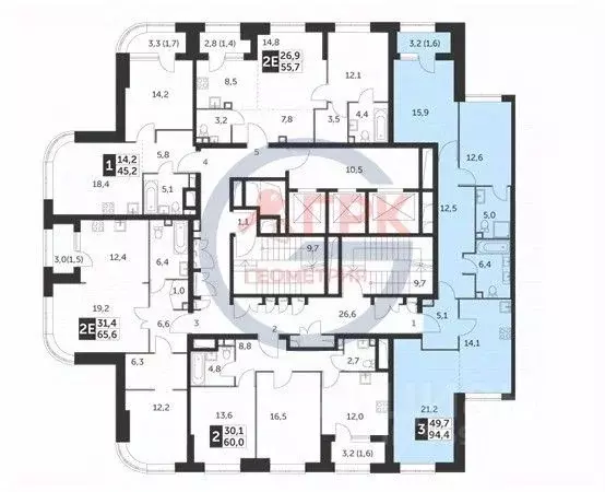 3-к кв. Москва ул. Вильгельма Пика, 3 (94.4 м) - Фото 1