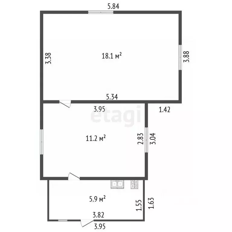 Дом в Санкт-Петербург Веретено-2 СНТ, ул. Дружная, 180 (40 м) - Фото 2