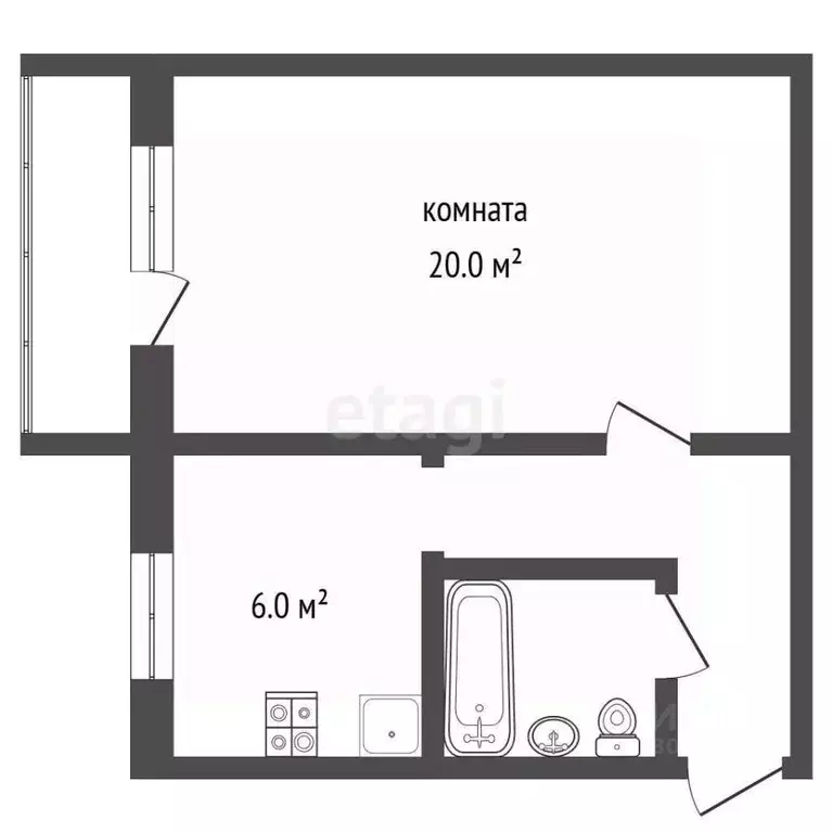 1-к кв. Ярославская область, Ростов 1-й мкр, 18 (33.4 м) - Фото 2