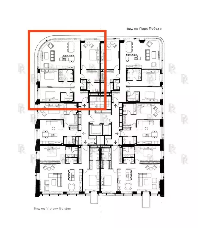 4-к кв. Москва Виктори Парк Резиденсез жилой комплекс, 3к4 (151.0 м) - Фото 1