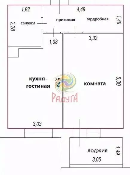 1-к кв. Ивановская область, Иваново Микрорайон 14-е п/о, 309 (47.5 м) - Фото 2