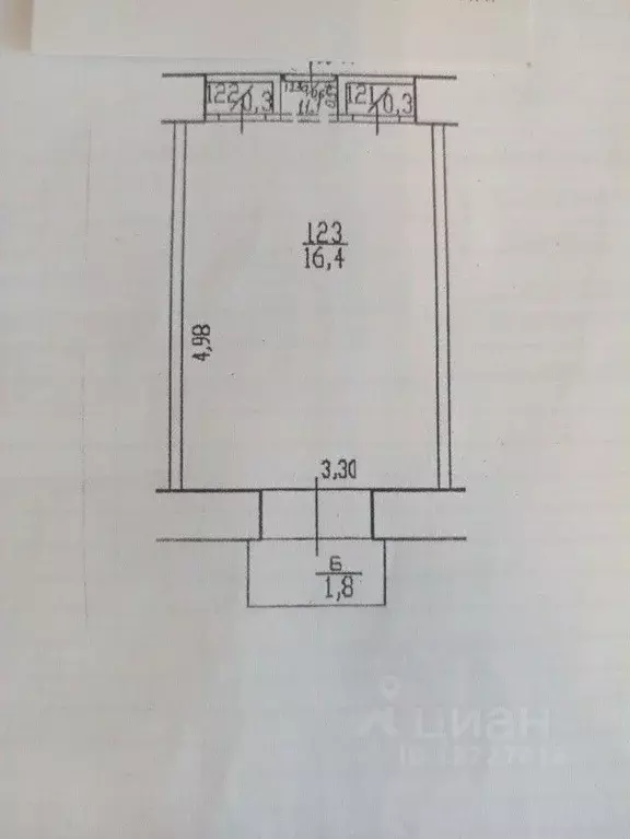 Комната Башкортостан, Уфа ул. Ульяновых, 39 (17.0 м) - Фото 2