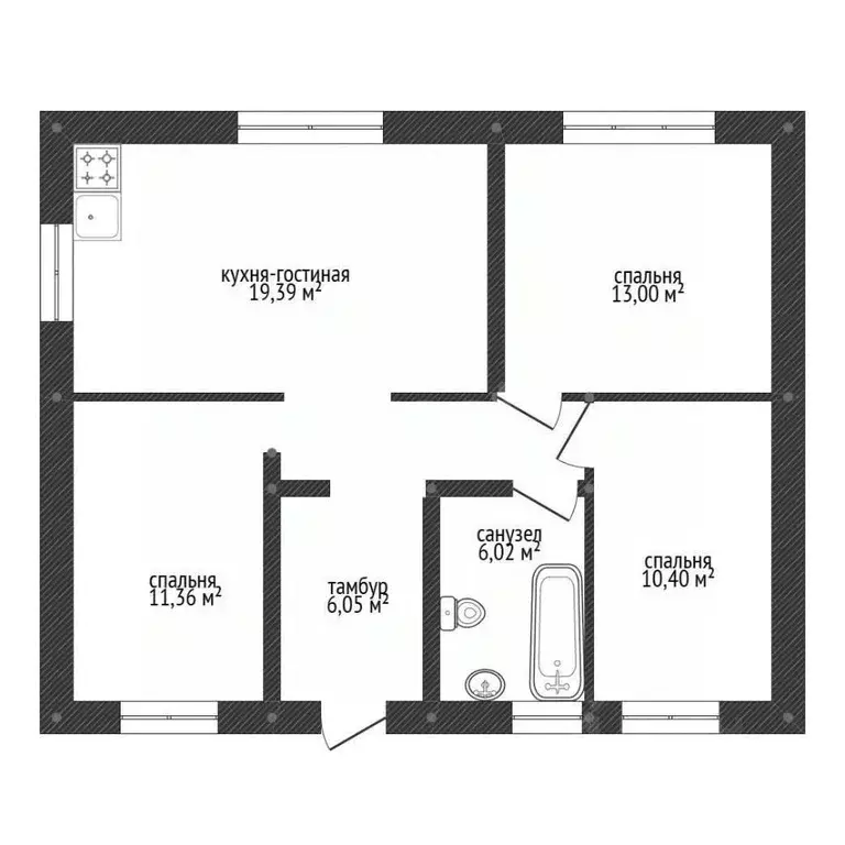 Дом в Башкортостан, Иглинский район, Акбердинский сельсовет, д. ... - Фото 2