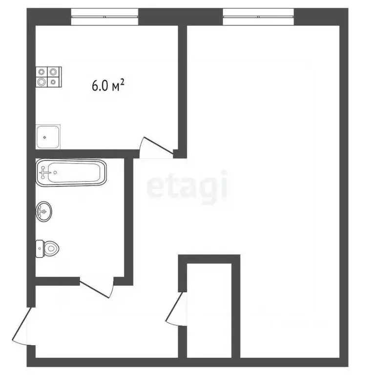 1-к кв. Ярославская область, Рыбинск 9 Мая ул., 5 (30.5 м) - Фото 0