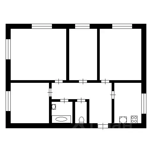 4-к кв. Иркутская область, Усть-Илимск ул. Энгельса, 19 (72.4 м) - Фото 1