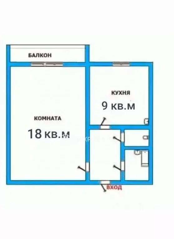 1-к кв. Челябинская область, Челябинск ул. Салавата Юлаева, 17А (33.2 ... - Фото 2