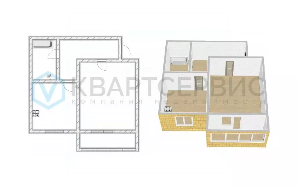 1-к кв. Омская область, Омск ул. Богдана Хмельницкого, 40 (38.1 м) - Фото 2
