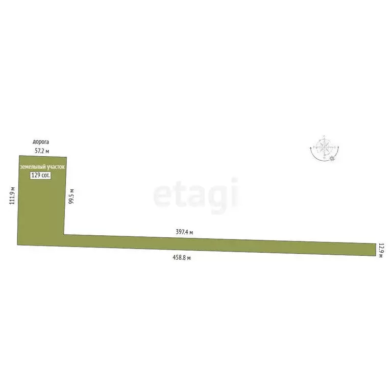 Участок в Приморский, Транспортная улица (129 м) - Фото 1