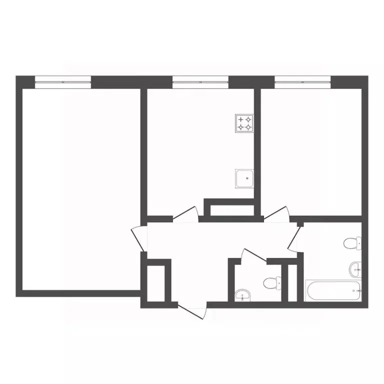 2-к кв. Тюменская область, Тюмень Ставропольская ул., 160 (53.0 м) - Фото 2