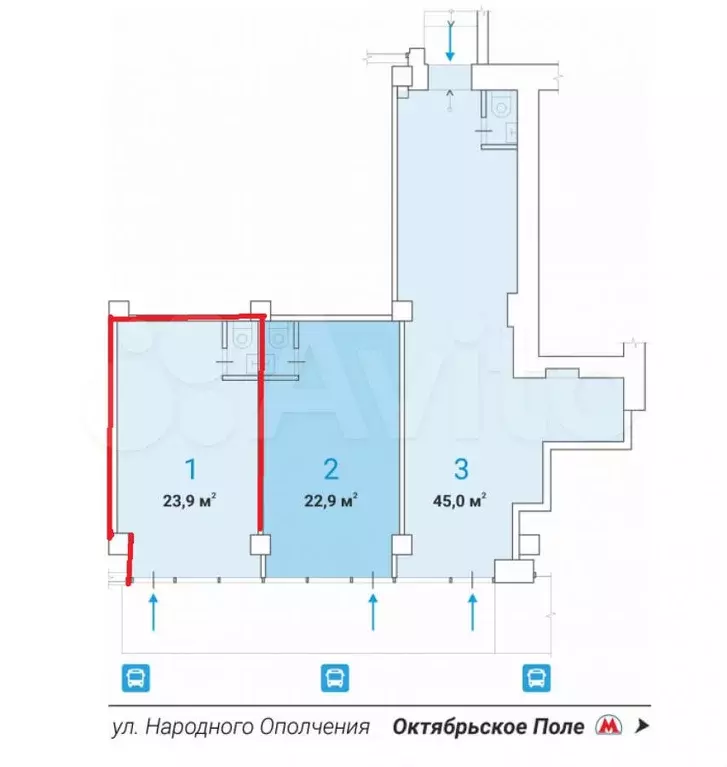 Продам помещение свободного назначения, 23.9 м - Фото 0