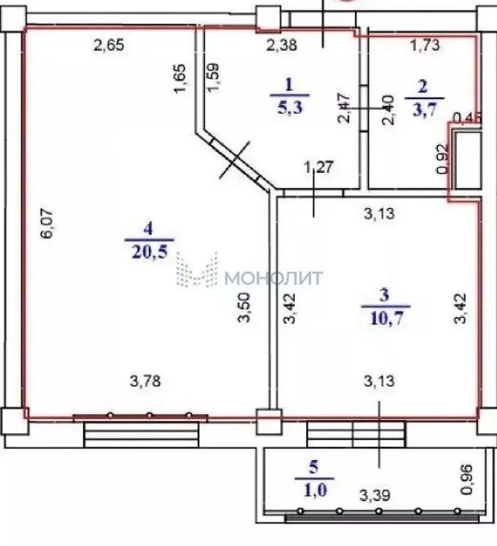 1-к кв. Нижегородская область, Нижний Новгород ул. Июльских Дней, 11 ... - Фото 2