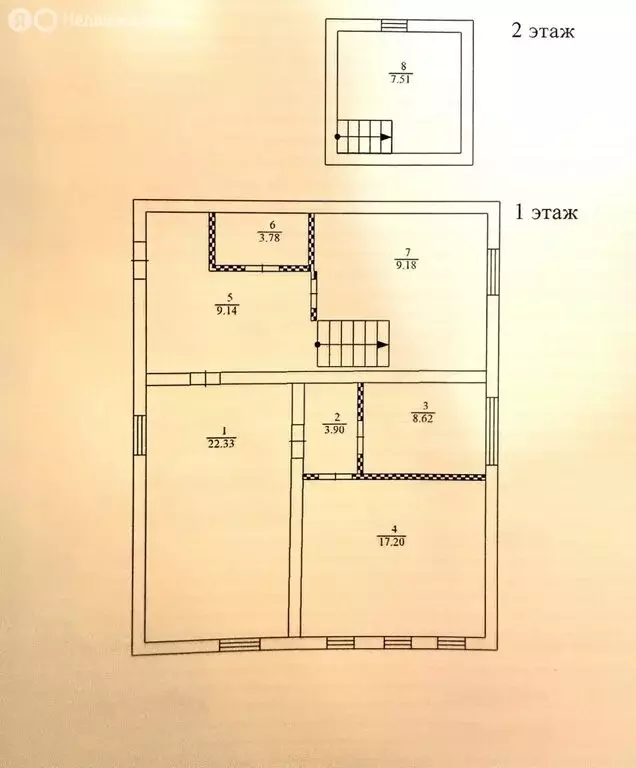 Дом в посёлок Лежнево, 1-я Колхозная улица, 1 (81.7 м) - Фото 2