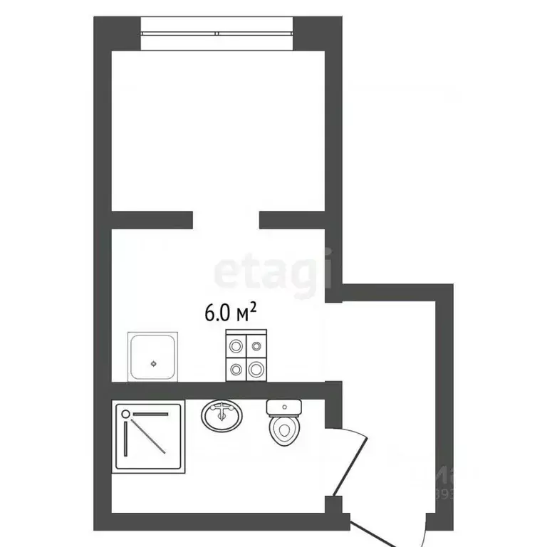 1-к кв. Тюменская область, Тюмень Ткацкий проезд, 6 (22.5 м) - Фото 2