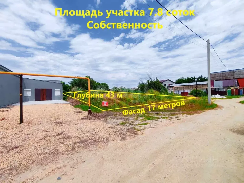 Участок в Краснодарский край, Темрюк ул. Чапаева (7.82 сот.) - Фото 1