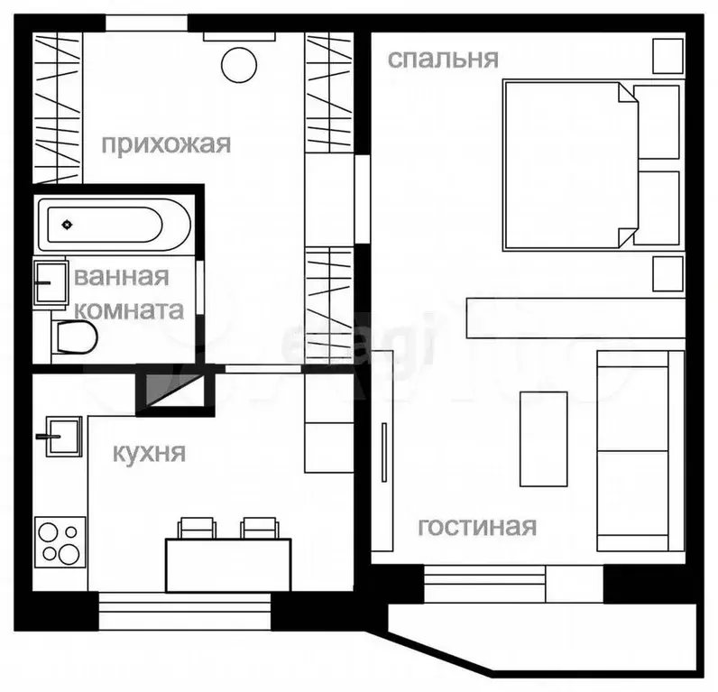 2-к. квартира, 66 м, 2/10 эт. - Фото 0