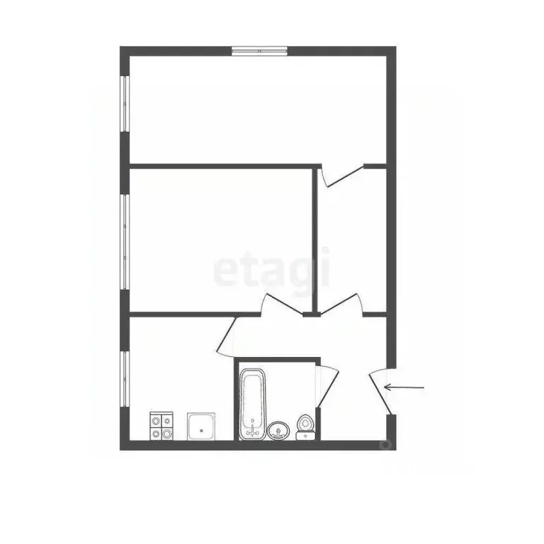 2-к кв. Свердловская область, Екатеринбург Уралмаш жилрайон,  (41.4 м) - Фото 1