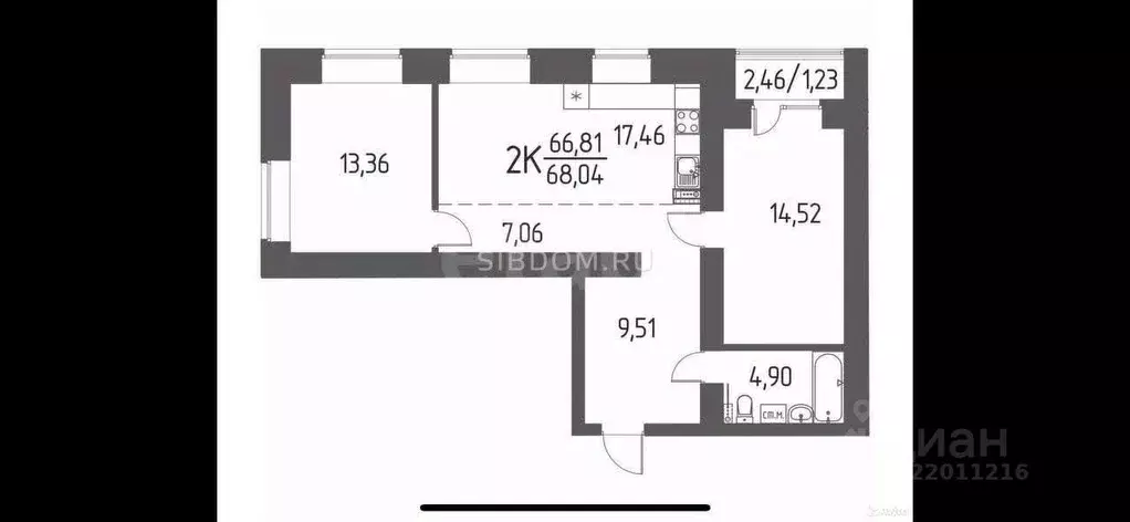 3-к кв. Томская область, Томский район, д. Кисловка, Левобережный мкр ... - Фото 1
