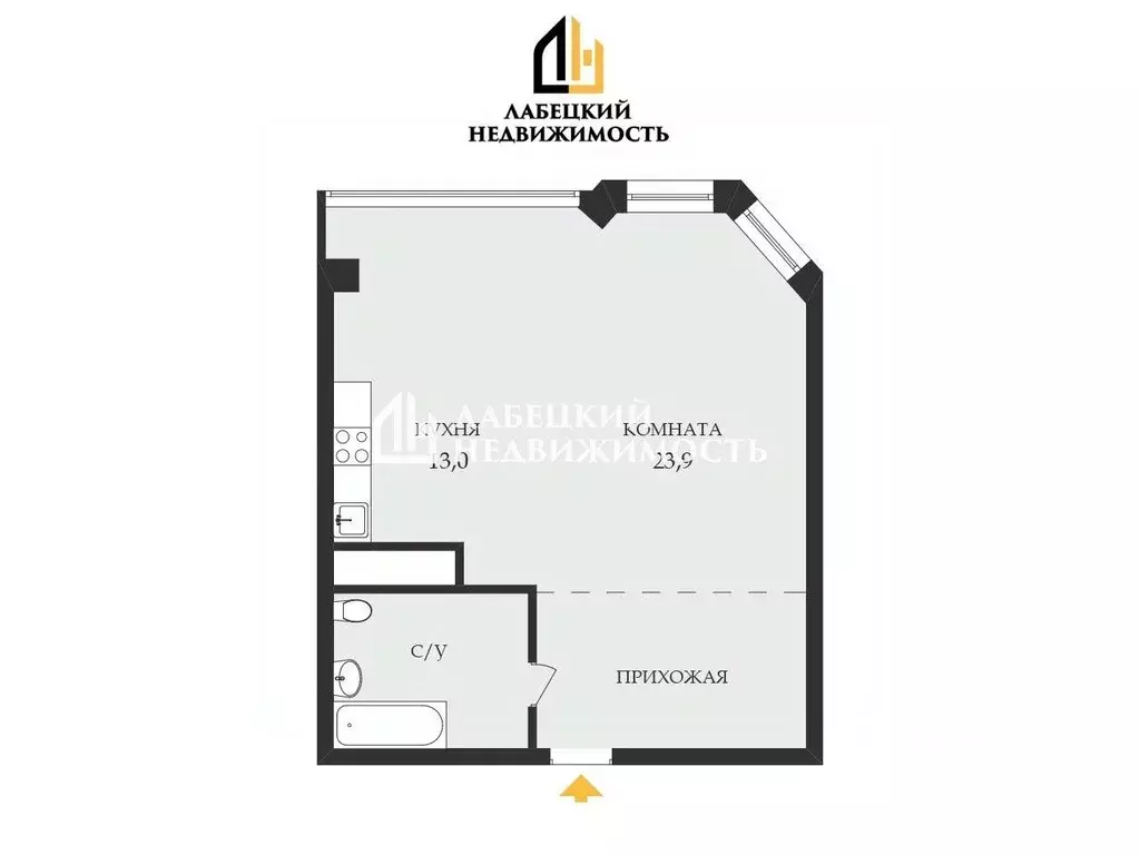 Студия Московская область, Королев Пролетарская ул., 15/2с1 (53.1 м) - Фото 2