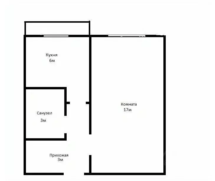 1-к кв. Костромская область, Костромской район, Минское с/пос, с. ... - Фото 2