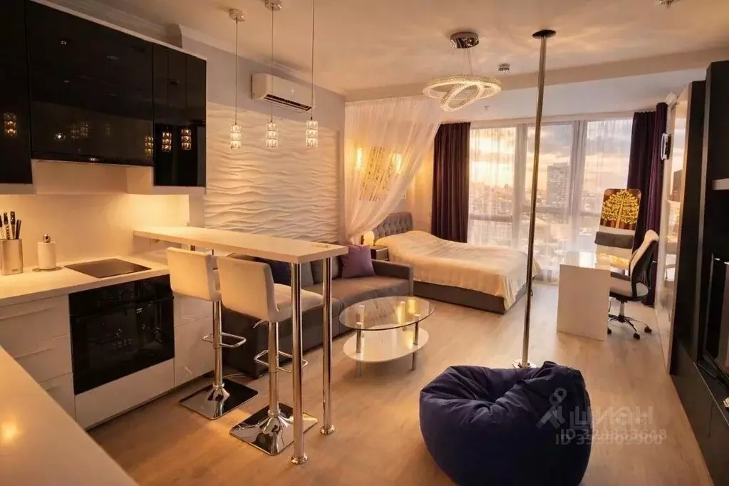 Студия Москва Ходынский бул., 2 (35.0 м) - Фото 1