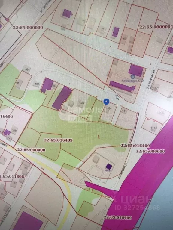 Участок в Алтайский край, Бийск Зеленая ул., 109 (9.73 сот.) - Фото 1