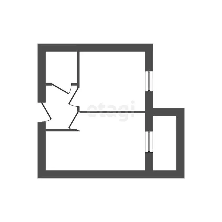 1-комнатная квартира: Ковров, Социалистическая улица, 25 (33.4 м) - Фото 1