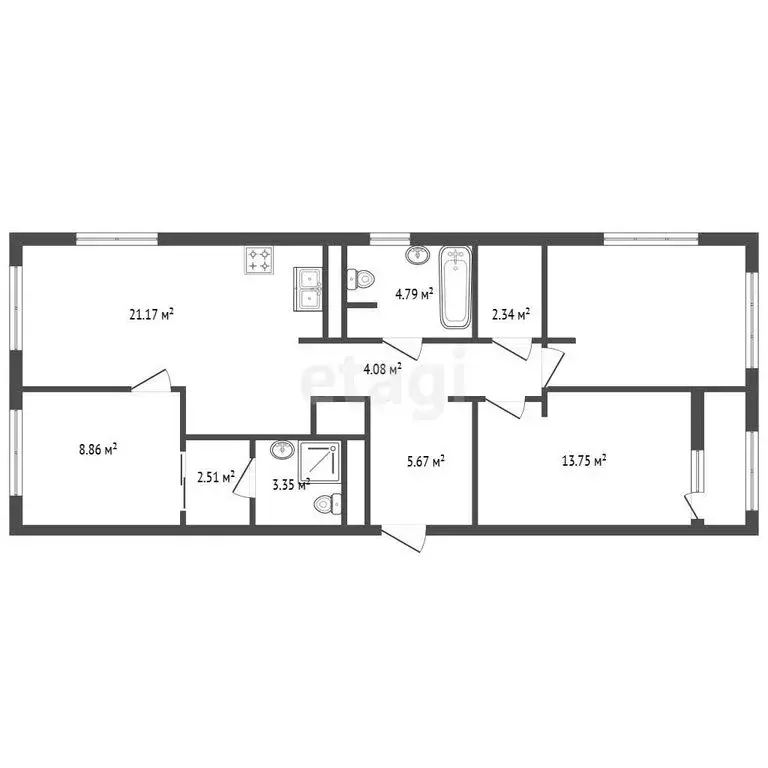 3-комнатная квартира: Санкт-Петербург, Полюстровский проспект, 75 (78 ... - Фото 1