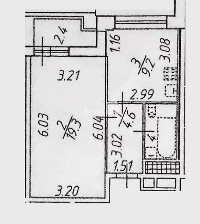 1-к кв. Санкт-Петербург просп. Просвещения, 43 (36.4 м) - Фото 2
