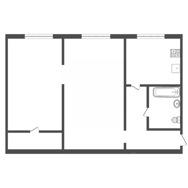 3-к кв. Тульская область, Богородицк ул. Ленина, 26 (42.0 м) - Фото 0