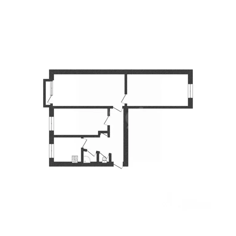 3-к кв. Смоленская область, Рославль ул. Орджоникидзе, 12 (58.0 м) - Фото 1