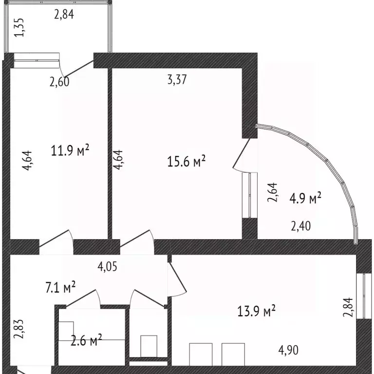 2-к кв. Крым, Ялта ул. Володарского, 11А (97.0 м) - Фото 1