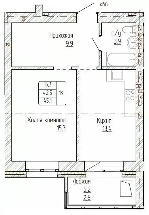 1-к кв. Алтайский край, Новоалтайск ул. Титова, 6 (45.1 м) - Фото 0