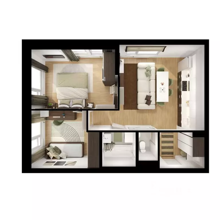 2-к кв. Московская область, Мытищи Ярославское ш., 120Бк1 (51.7 м) - Фото 2