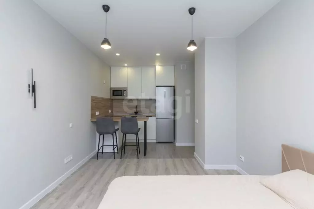 Студия Тюменская область, Тюмень ул. Тимофея Чаркова, 87 (26.0 м) - Фото 1