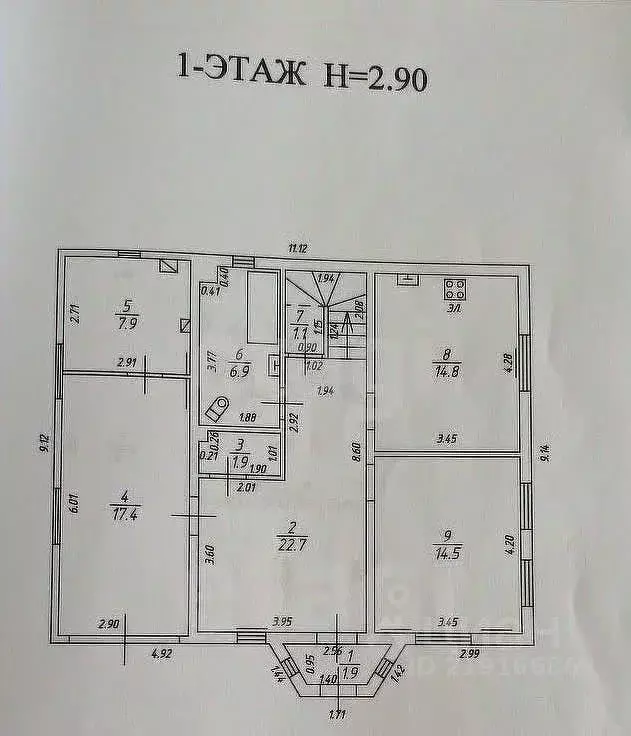 Дом в Калининградская область, Гурьевский муниципальный округ, пос. ... - Фото 1