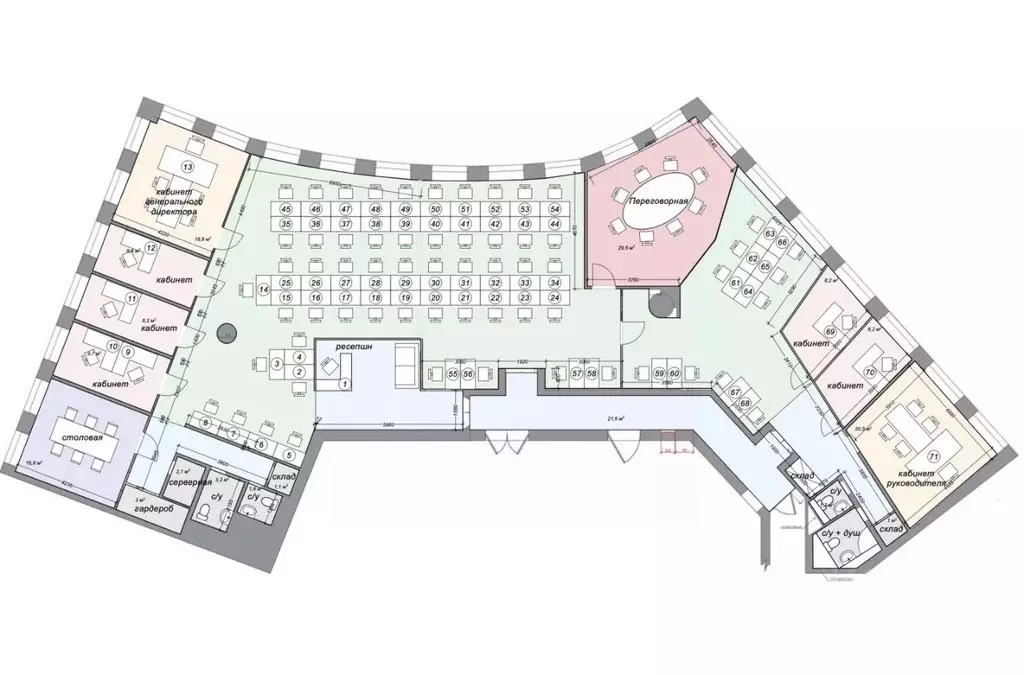 Офис в Москва Береговой проезд, 5Ак1 (439 м) - Фото 2