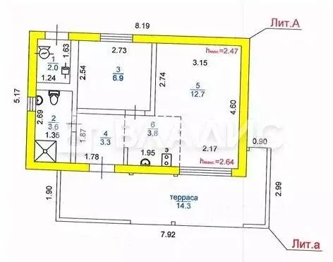 Дом в Карелия, Кондопожский район, Янишпольское с/пос, с. Янишполе ул. ... - Фото 2
