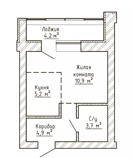 1-к кв. Самарская область, Тольятти Елки Парк жилой комплекс (26.8 м) - Фото 0