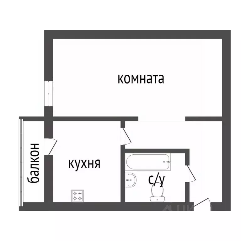 1-к кв. Курганская область, Курган Солнечный бул., 16А (40.6 м) - Фото 1