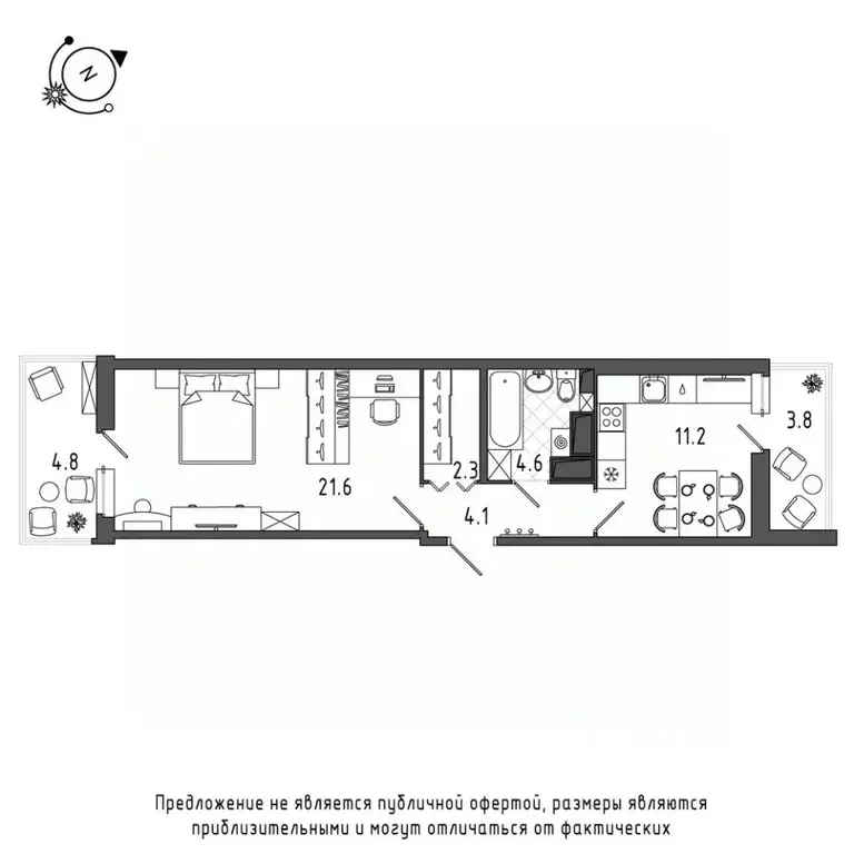 1-к кв. Санкт-Петербург Черниговская ул., 17 (48.8 м) - Фото 0