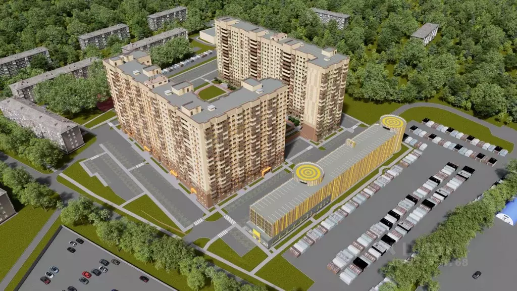 2-к кв. Московская область, Дмитров Большевик жилой комплекс (53.36 м) - Фото 1