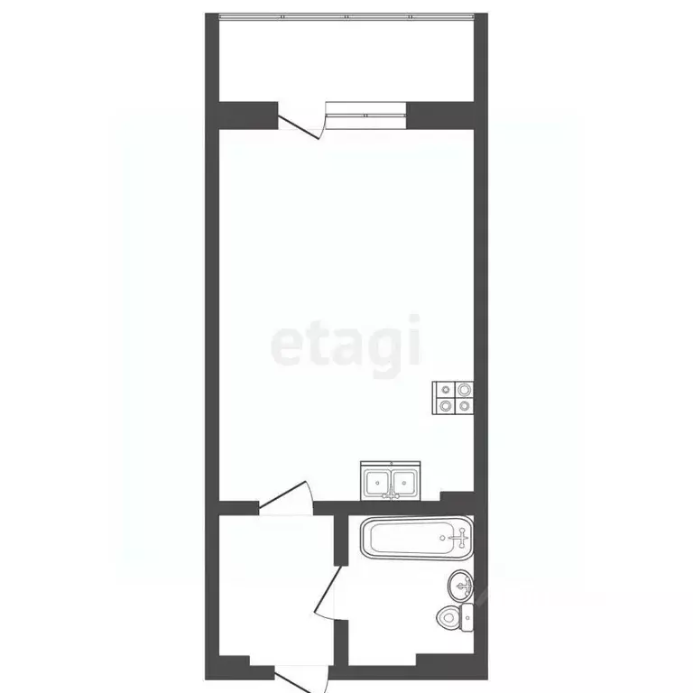 Студия Крым, Судак ул. Набережная, 75 (44.9 м) - Фото 1