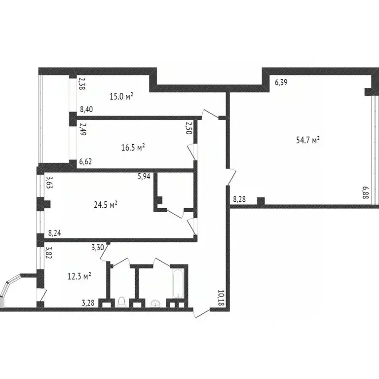 4-к кв. Белгородская область, Белгород Народный бул., 38а (154.0 м) - Фото 2