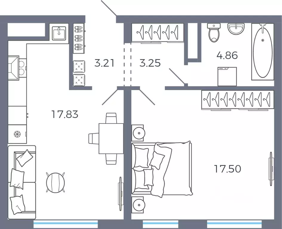 1-к кв. Самарская область, Волжский район, Лопатино с/пос, пос. ... - Фото 1