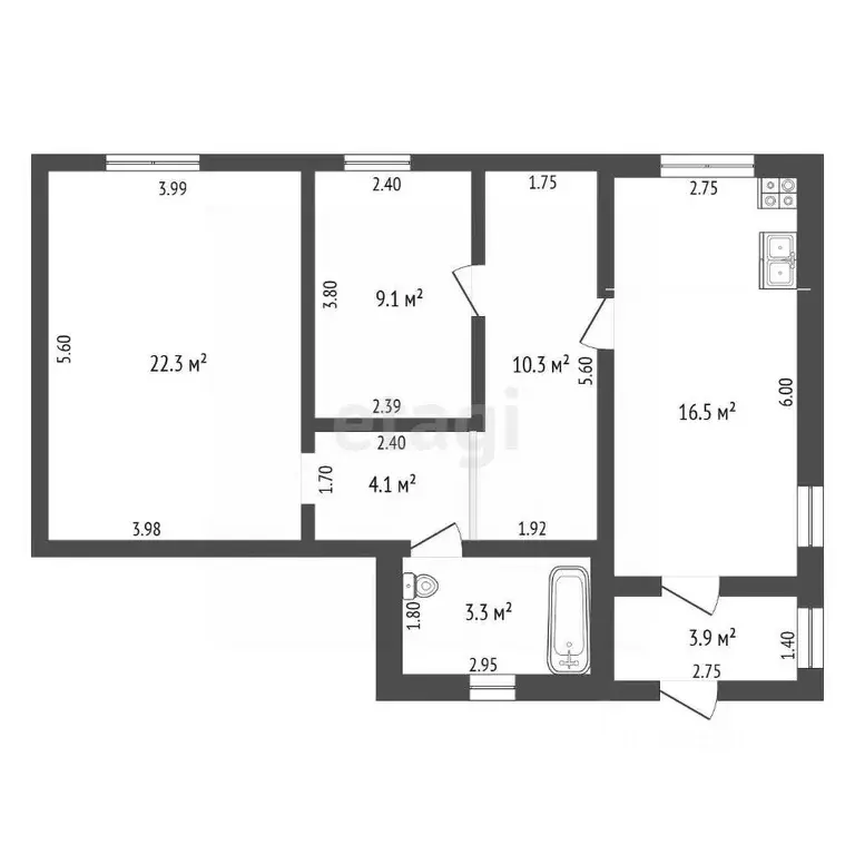 Дом в Тамбовская область, Рассказово Ленинградская ул., 8 (141 м) - Фото 2